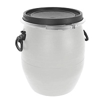 Бочка пластиковая 48 л с хомутом белая в Белгороде