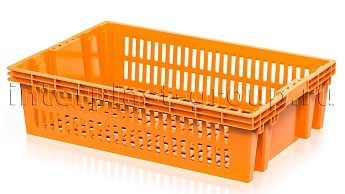 Ящик для овощей, фруктов и хлеба Евролоток оранжевый в Белгороде