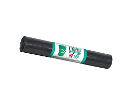 Мешки для мусора 160 л, черные, в рулоне 10 шт., ПВД, 25 мкм, 1100х800 мм, GRIFON, 101-031 в Белгороде