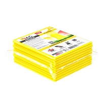 Мешки для мусора 160 л, желтые, в пачке 10 шт., ПВД, 40 мкм, 900х1100 мм, i-Bag в Белгороде