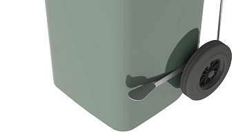 Педаль для мусорного контейнера 120 л.  серый в Белгороде