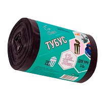 Мешки для мусора 12 л, черные, в рулоне 30 шт., ПНД, 6 мкм, 550х320 мм, Концепция Быта Tubus, 604936 в Белгороде