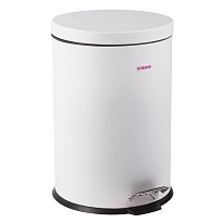 Ведро-контейнер для мусора (урна) с педалью LAIMA Classic, 12 л, белое, глянцевое, металл, со съемным внутренним ведром в Белгороде Ведро-контейнер для мусора (урна) с педалью LAIMA Classic, 12 л, белое, глянцевое, металл, со съемным внутренним ведром в Белгороде