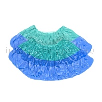 Бахилы бирюзово-синие 1000 шт (500 пар), 64 мкм, двойная подошва, двойная резинка, Особопрочные+ в Белгороде